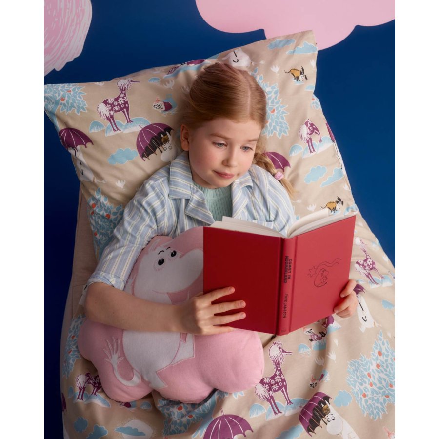 Moomin Arabia Mumin Kissen 37x46,5 cm, Weltraumabenteuer/Pink