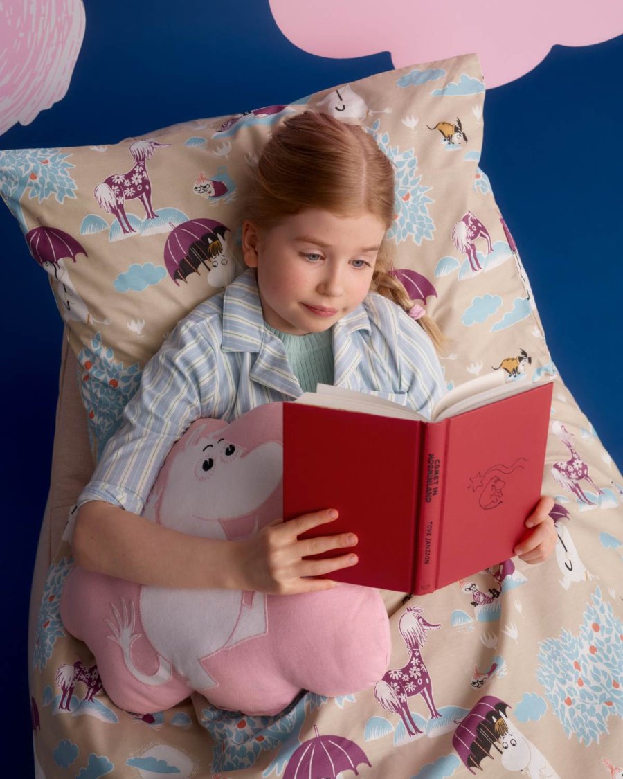 Moomin Arabia Mumin Kissen 37x46,5 cm, Weltraumabenteuer/Pink