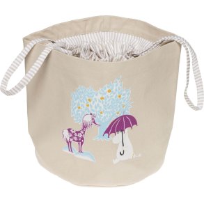 Moomin Arabia Mumin Aufbewahrungskorb H26 cm, Unter Dem Regenschirm/Beige