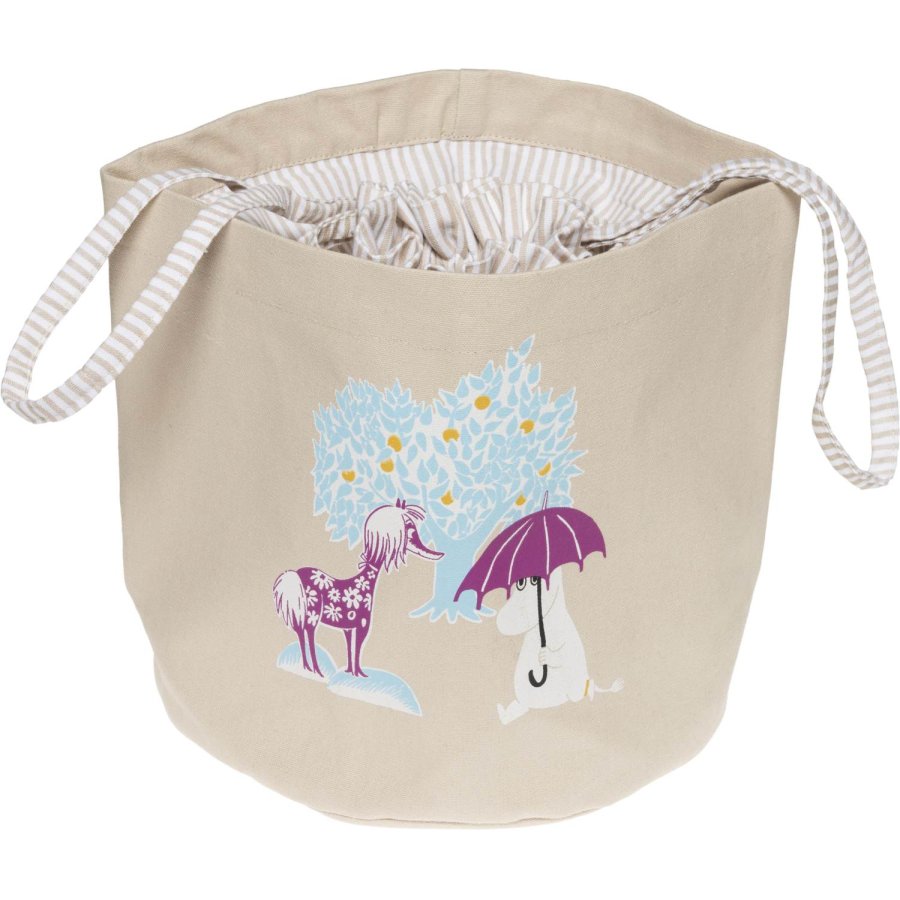 Moomin Arabia Mumin Aufbewahrungskorb H26 cm, Unter Dem Regenschirm/Beige