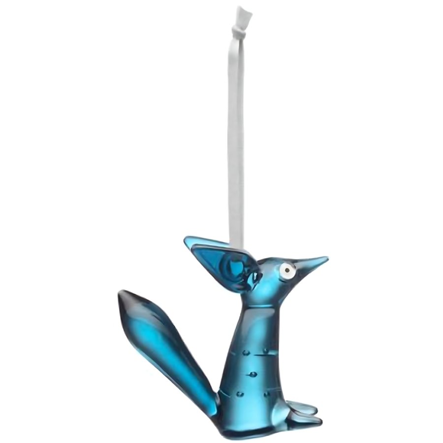 Iittala Vulpes Ornament 7,8 cm, Staalblauw