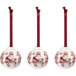 Iittala Taika Ornaments�t 3 stk. 5 cm, Garnet Red