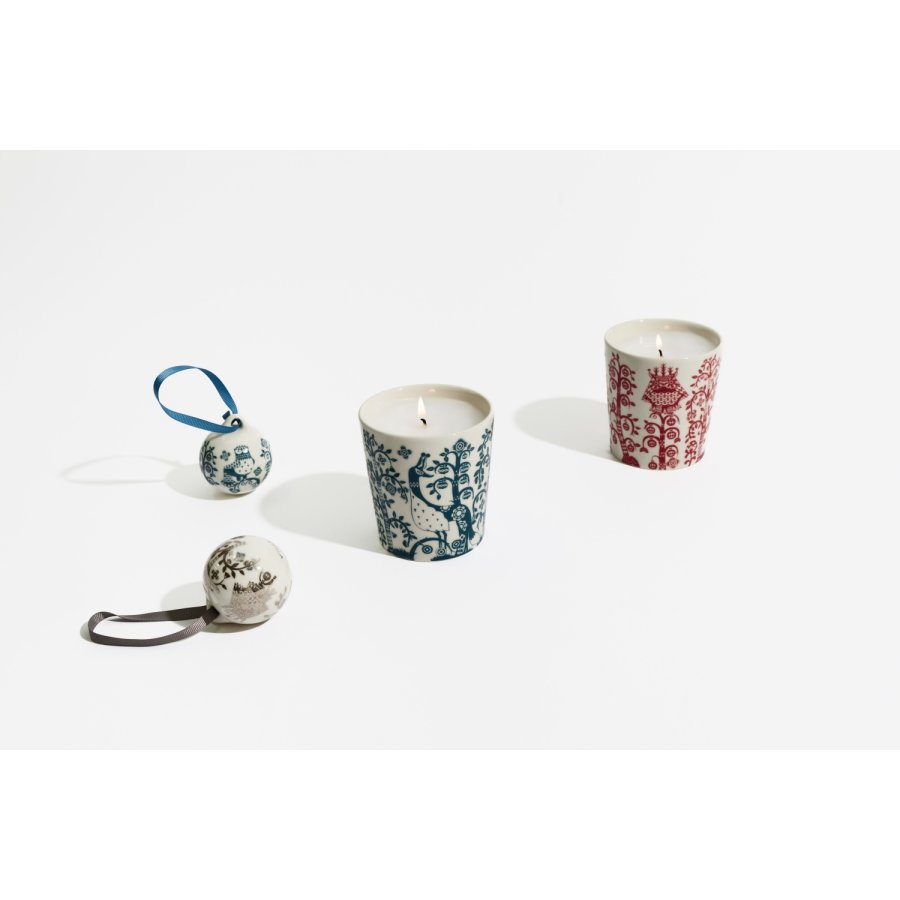 Iittala Taika Stearinlys H9 cm, Steel Blue
