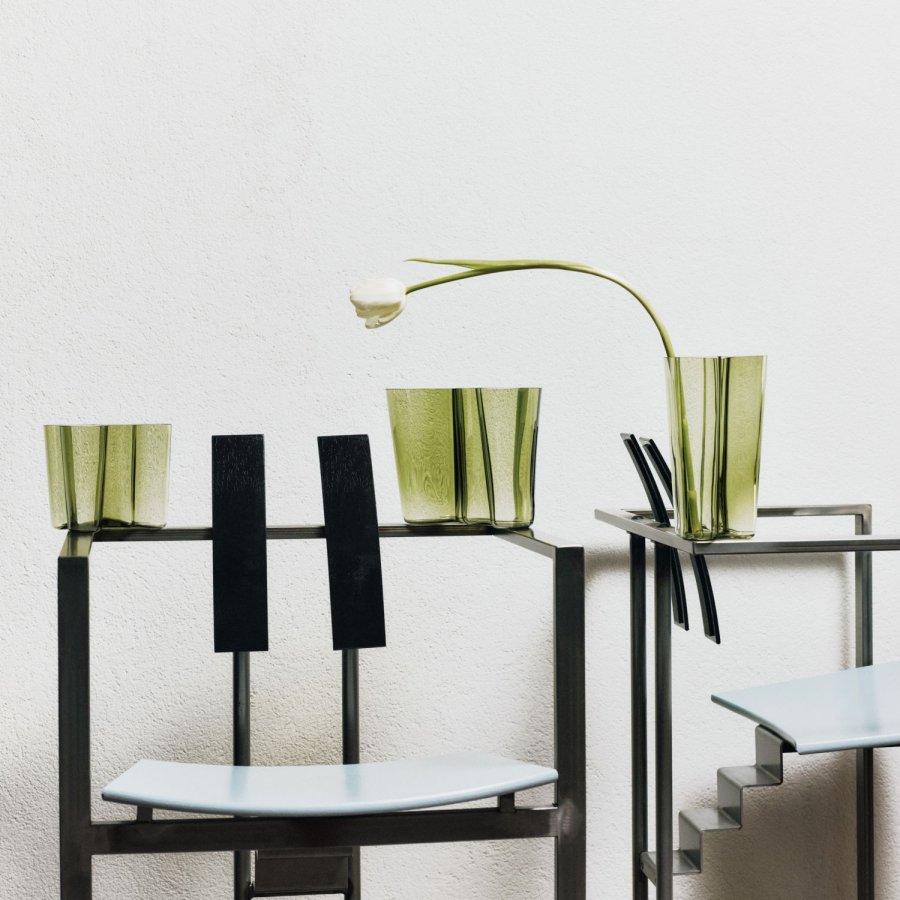 Iittala Aalto 90 Jahre Jubiläum Vase H20 cm, Finnischer Sand