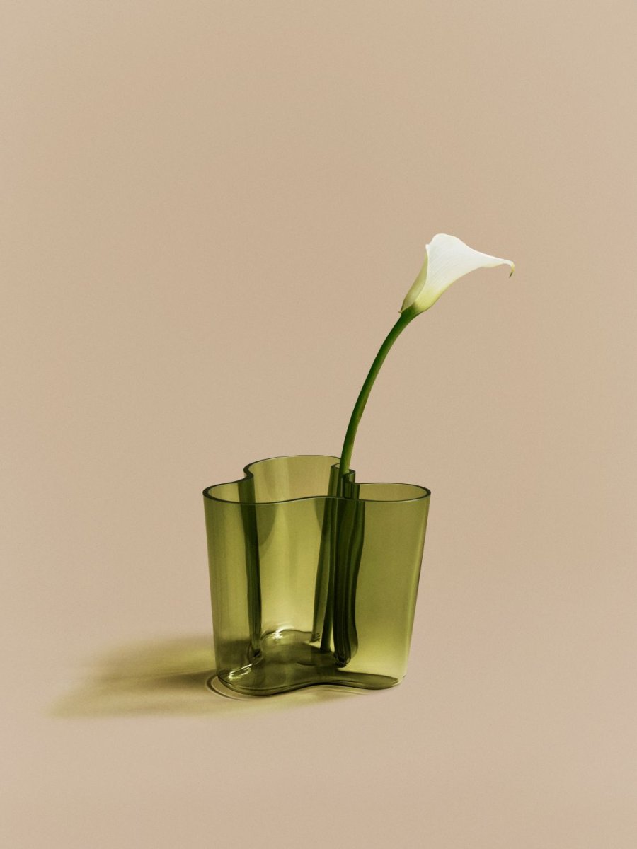 Iittala Aalto 90 Jahre Jubiläum Vase H12 cm, Finnischer Sand
