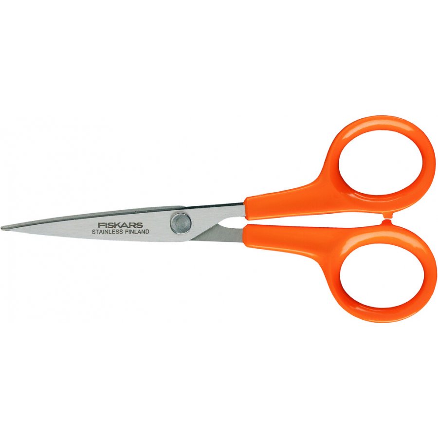 Fiskars Classic Schere mit Mikrospitze 13 cm, Orange