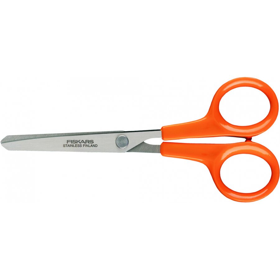 Fiskars Classic Schere mit stumpfer Spitze 13 cm, Orange