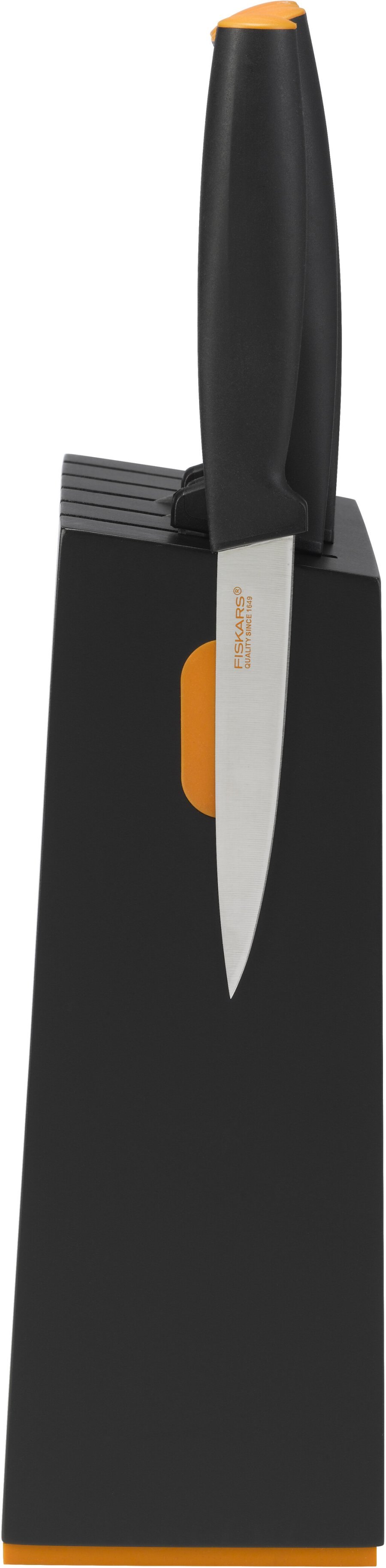 Fiskars Functional Form Knivblok m. 5 knive, Sort