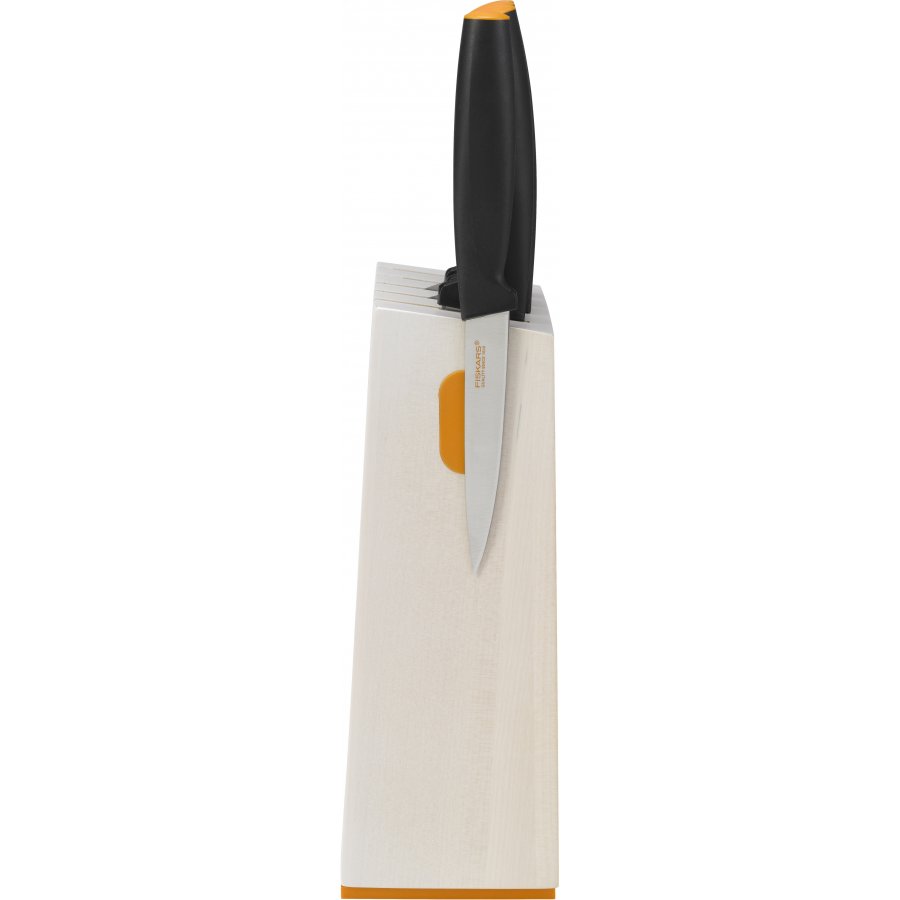 Fiskars Functional Form Knivblok m. 5 knive, Hvid