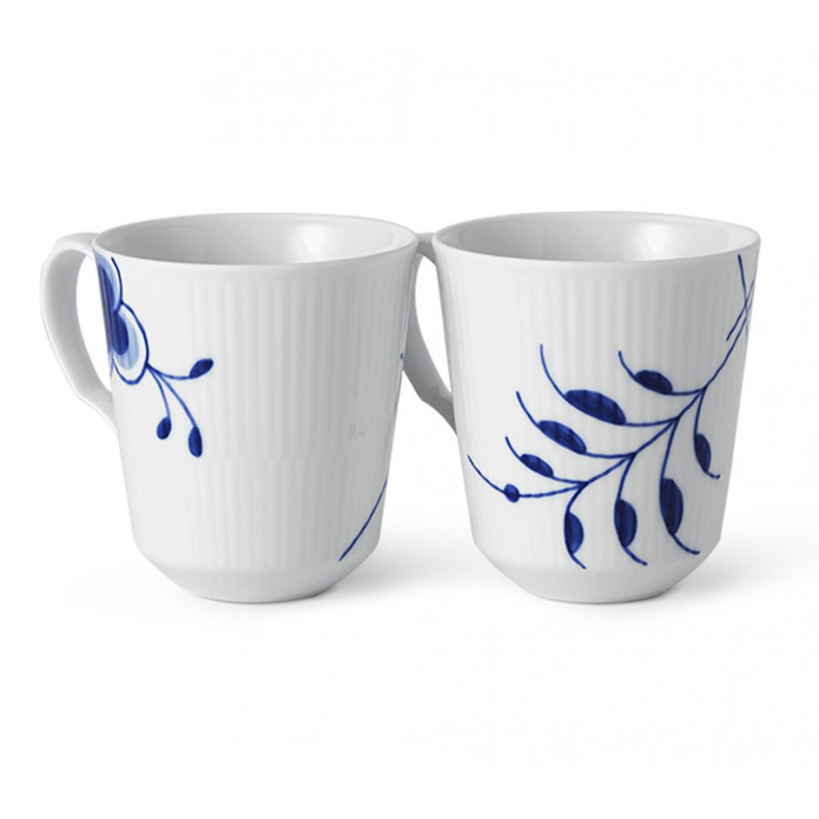 Royal Copenhagen Krus 2 stk 37cl, Jubilumsdekoration, Bl Mega Riflet