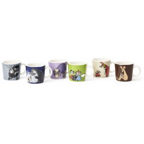 Moomin Arabia Mumi Minikrusst 6 stk, 2. Klassiker