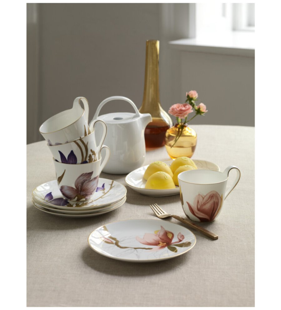 Royal Copenhagen Flora Hochhenkeltasse, 33 cl, Stiefmütterchen