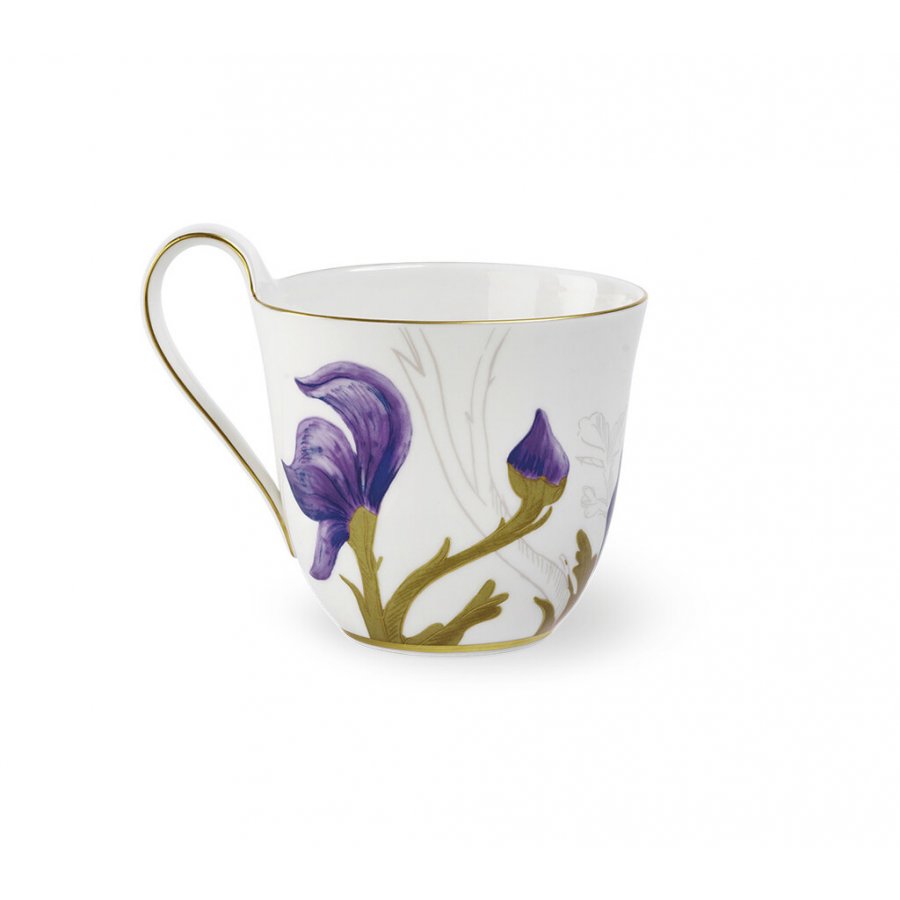 Royal Copenhagen Flora Hochhenkeltasse, 33 cl, Stiefmütterchen