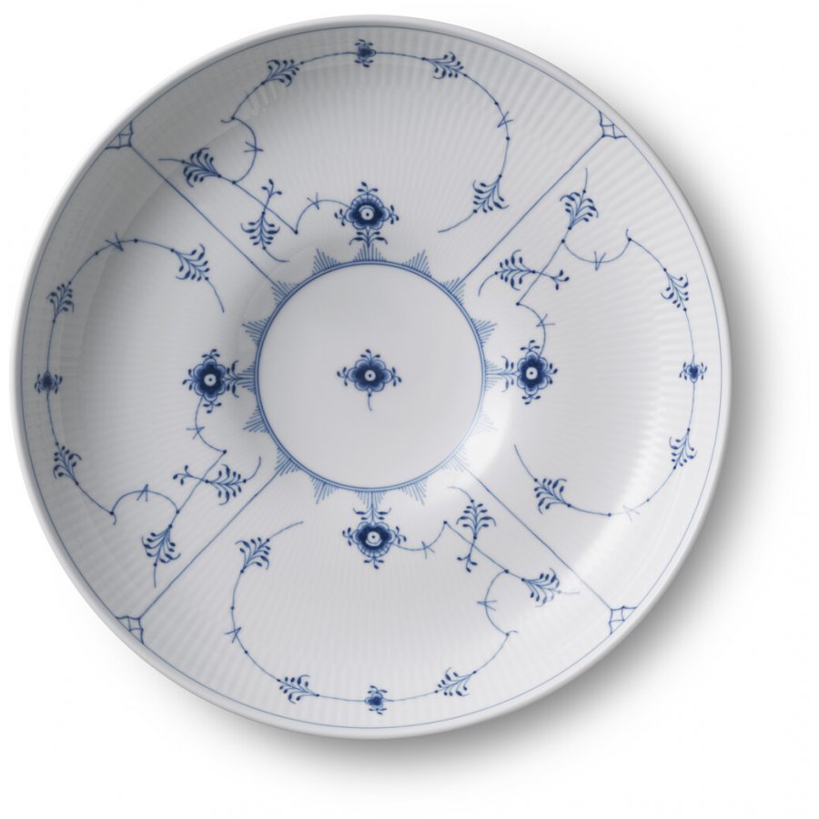 Royal Copenhagen Musselmalet Riflet Fad 34 cm