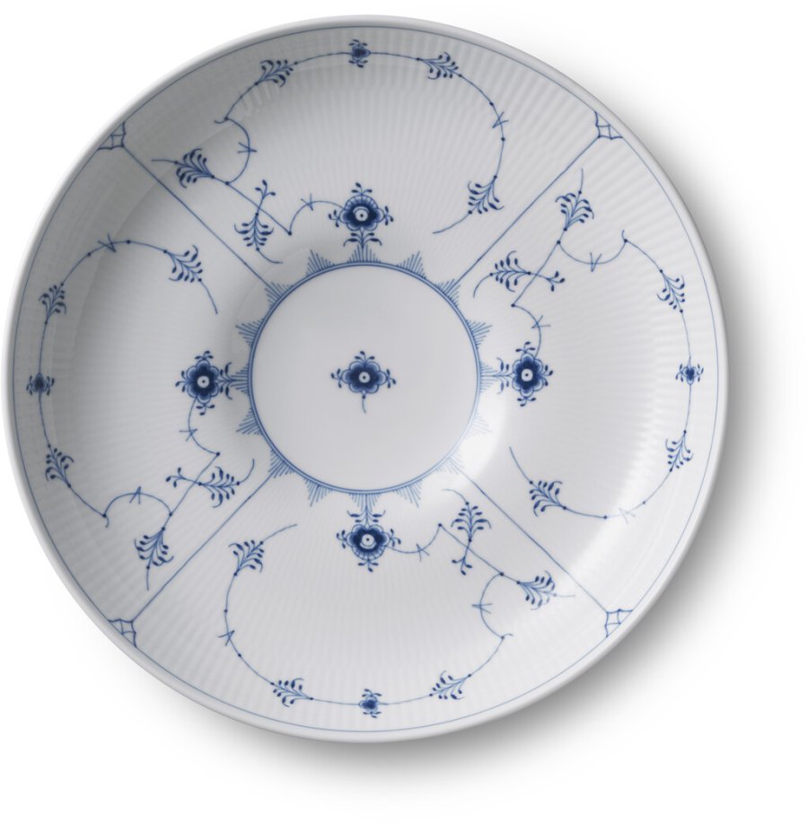 Royal Copenhagen Musselmalet Riflet Fad 34 cm