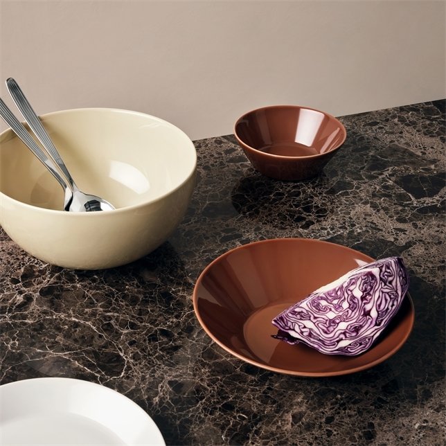 Iittala Teema Dyb Tallerken 21 cm, Vintage Brun