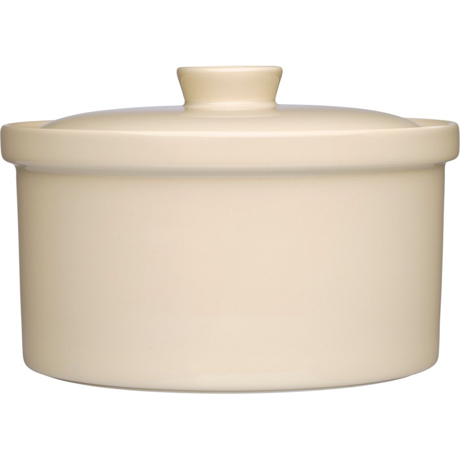 Iittala Teema Ofenfeste Schssel mit Deckel 2,3 L, Leinen