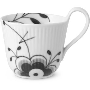 Royal Copenhagen Mega Schwarz Gerippt Hochhenkeltasse 25 cl