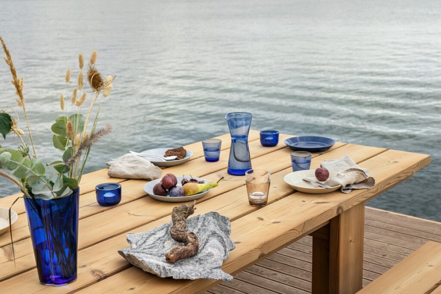 Iittala Kartio Trinkglas 2er Set 21 cl, Ultramarinblau