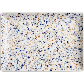 Iittala Oiva Toikka Teller 21x29 cm, Helle Blau-Braun