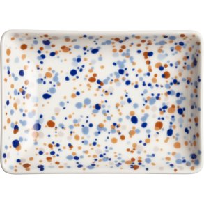 Iittala Oiva Toikka Teller 10x15 cm, Helle Blau-Braun