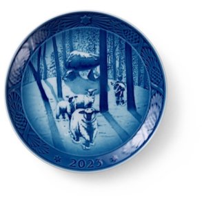 Royal Copenhagen Juleplatte 2023, Juletid i skoven
