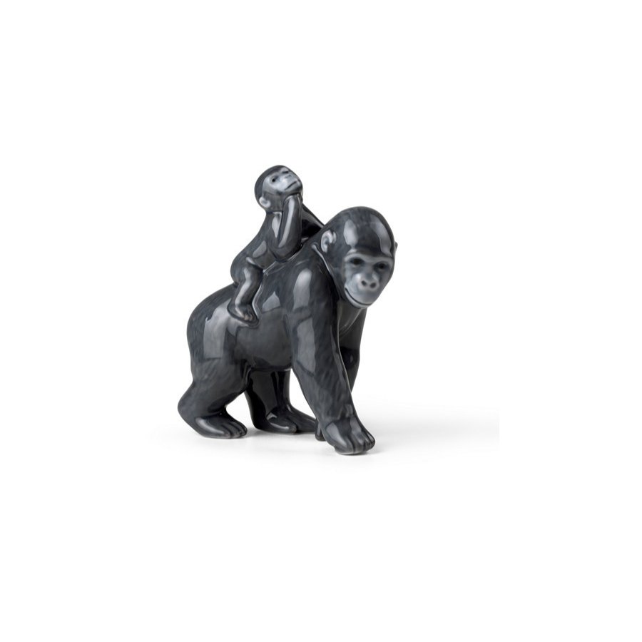 Royal Copenhagen Jahresfigur 2023, Gorilla mit Baby