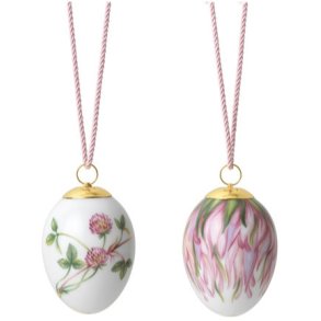 Royal Copenhagen P�ske�g 2 stk, R�dkl�ver & R�dkl�verblade