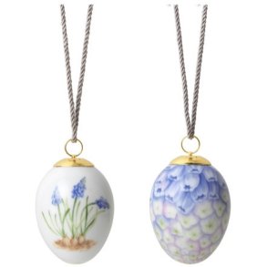 Royal Copenhagen P�ske�g 2 stk, Perlehyacint & Perlehyacintblade