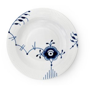 Royal Copenhagen Blå Mega Riflet Dyb Tallerken 27 cm