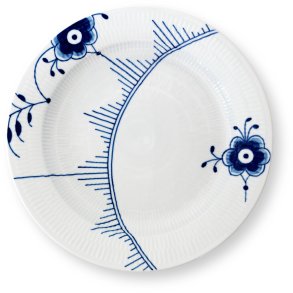 Royal Copenhagen Blå Mega Riflet Fad 33 cm