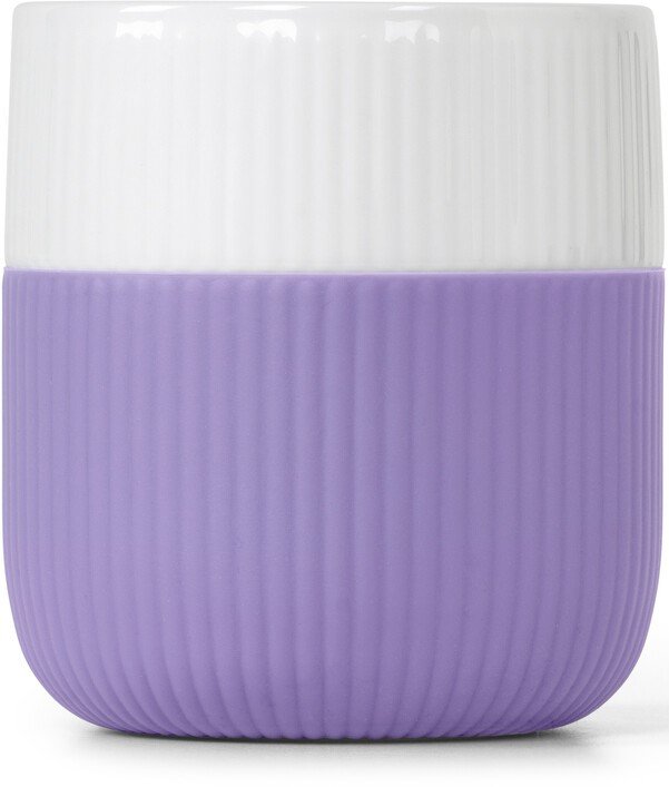 Royal Copenhagen Gerippt Contrast Becher 33 cl, Lavendel