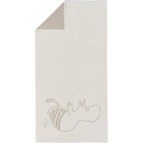 Arabia Mumi Badeh�ndkl�de 70x140 cm, Mumitrold Hvid