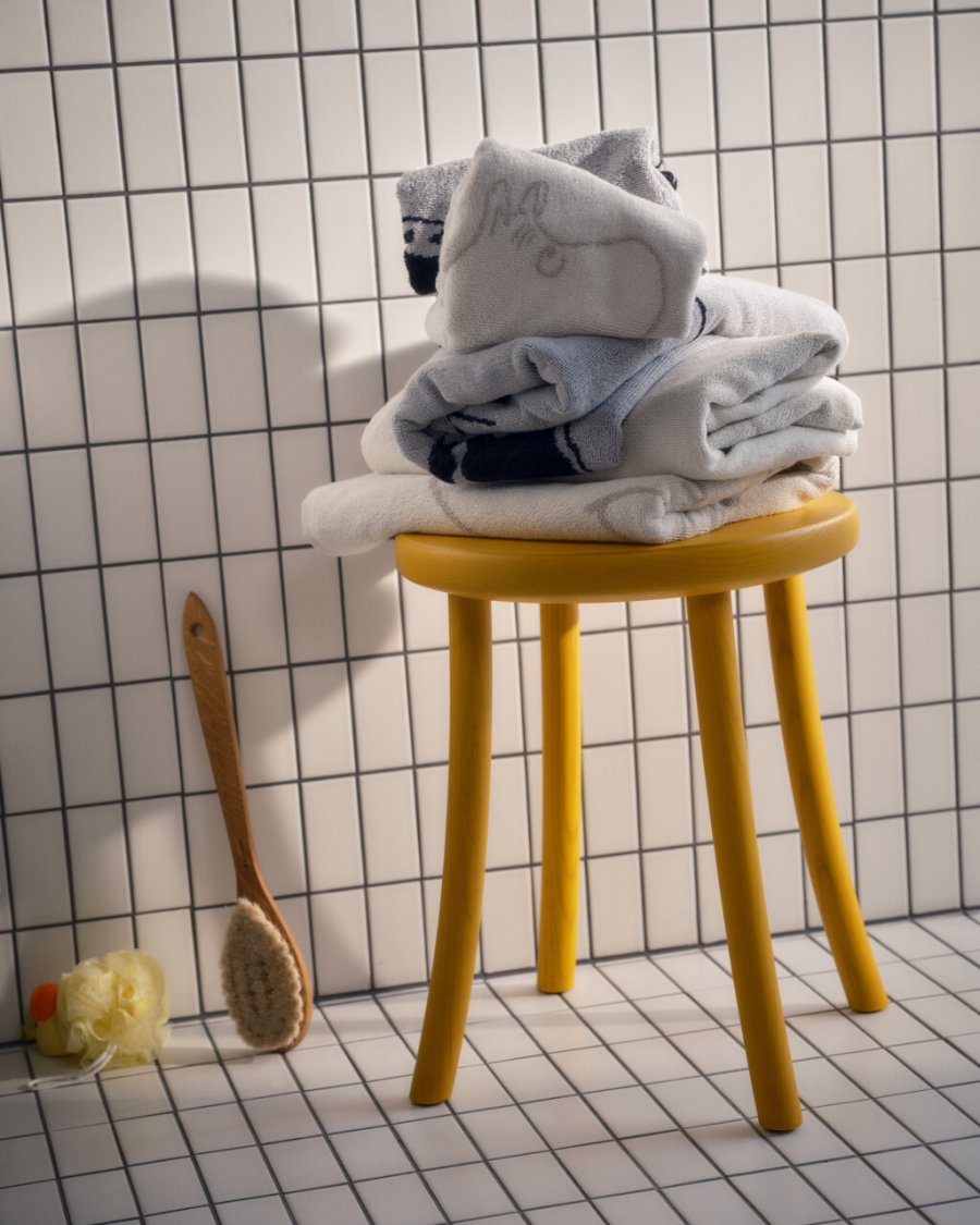 Arabia Mumi H�ndkl�de 30x50 cm, Mumitrold Hvid