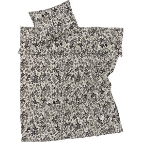 Moomin Arabia Mumi Sengetj 140x200 cm, Lilje Sort/Hvid