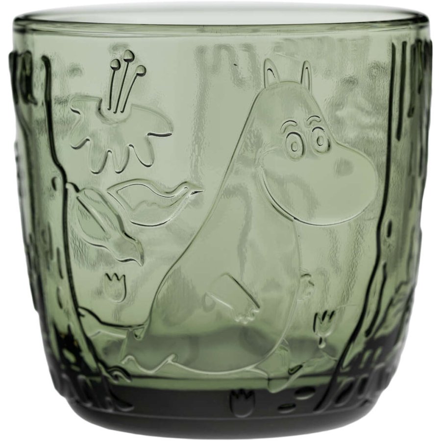 Moomin Arabia Mumin x Iittala Trinkglas 2er Set 28 cl, Pine Green