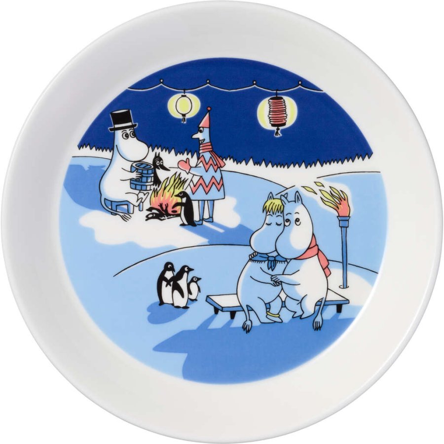 Moomin Arabia Mumin Tellerset 2er Set 19 cm, Lagerfeuer & Segeln