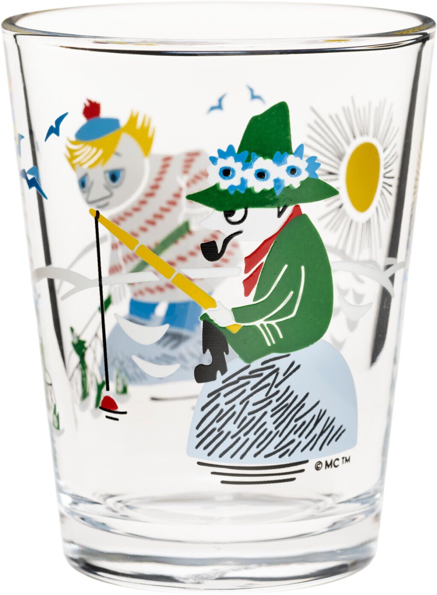 Moomin Arabia Mumi x Iittala Glas 22 cl, Fiskeri