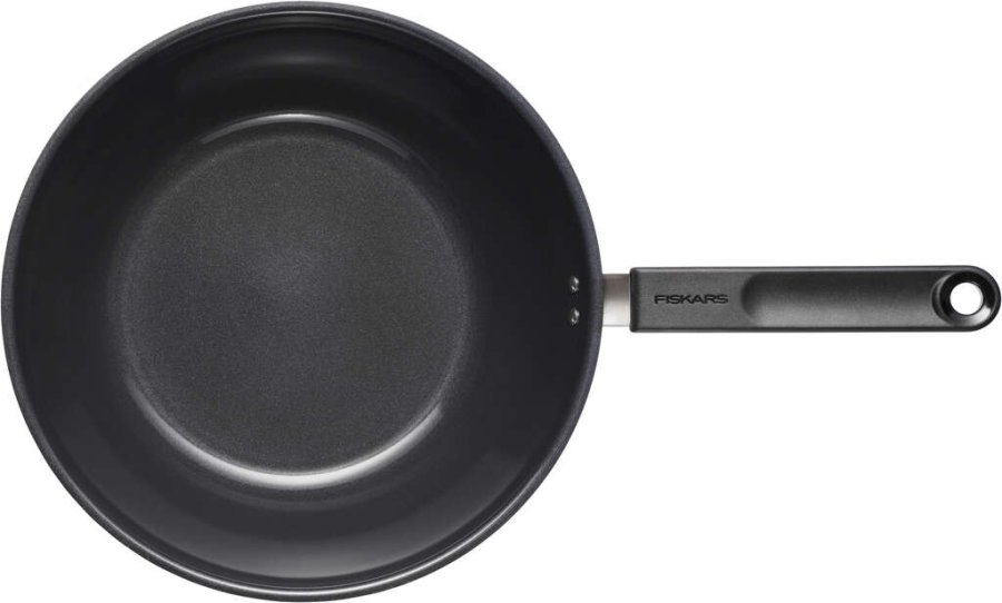 Fiskars Functional Form Wok 28 cm, Edelstahl