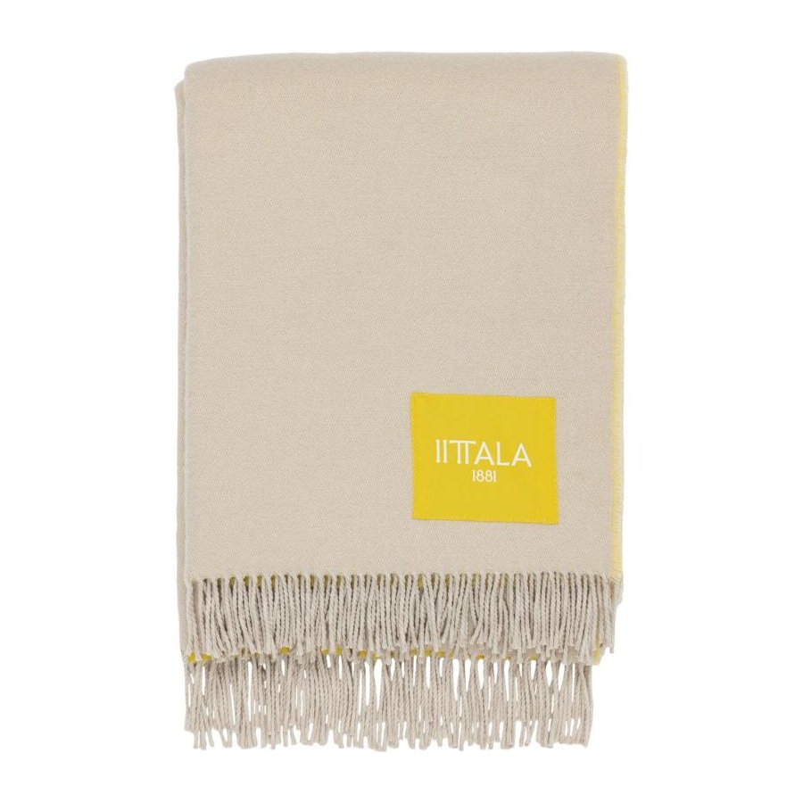 Iittala Play Plaid 130x180 cm, Beige/Gelb
