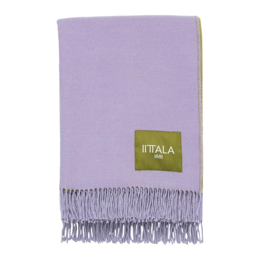 Iittala Play Plaid 130x180 cm, Lila/Oliv