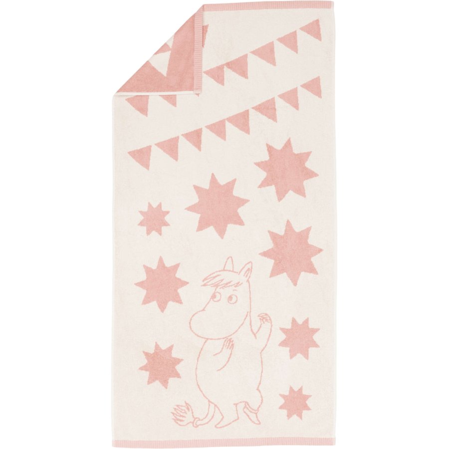 Moomin Arabia Mumi Badehndklde 70x140 cm, Snorkfrken Stjerner Pink