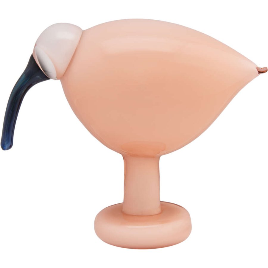 Iittala Birds By Toikka Glasfugl Ibis 16,5 cm, Salmon Pink