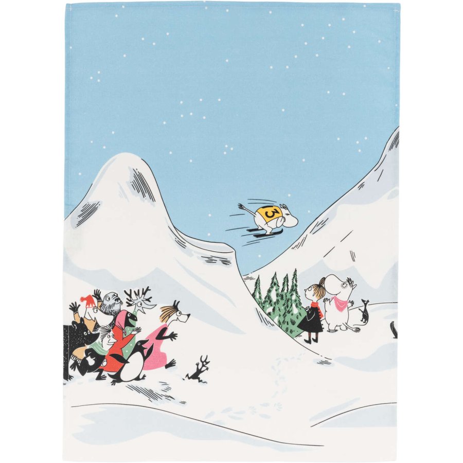 Moomin Arabia Mumin Handtuch 30x50 cm, Skispringen