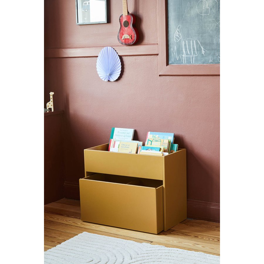 FLEXA Roomie Reol m. Bogkasse 72x34,5 cm, Gul