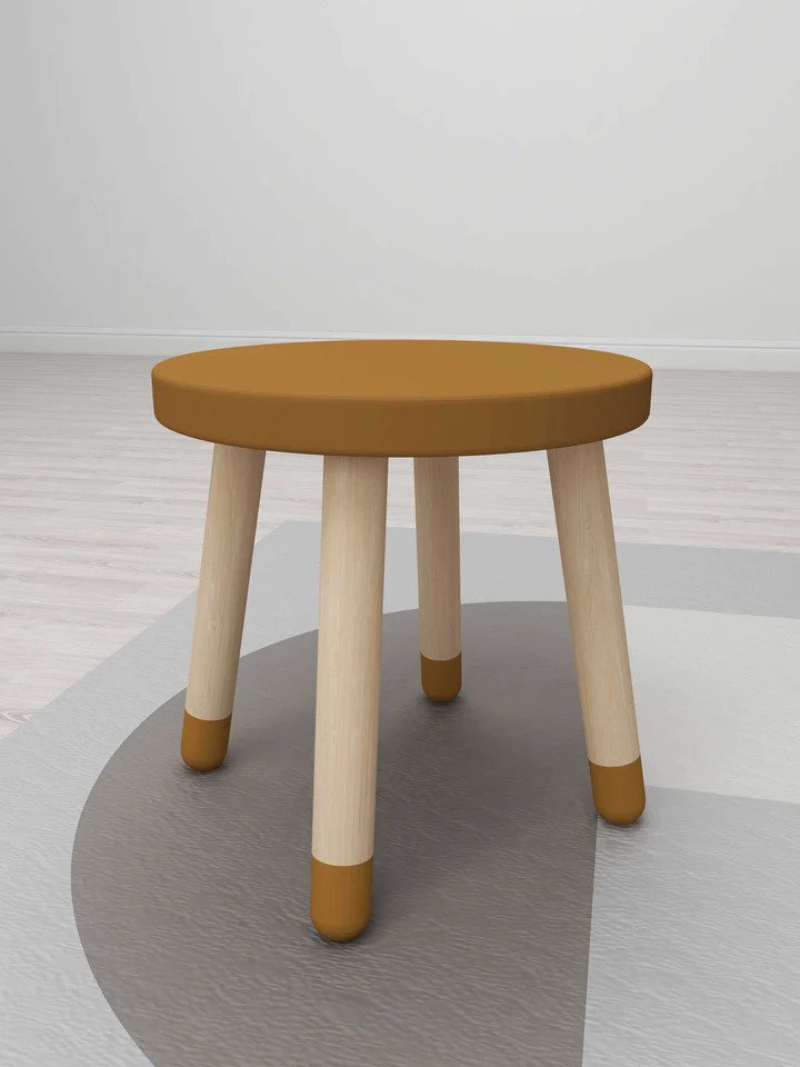 FLEXA Dots Taburet H30 cm, Mustard