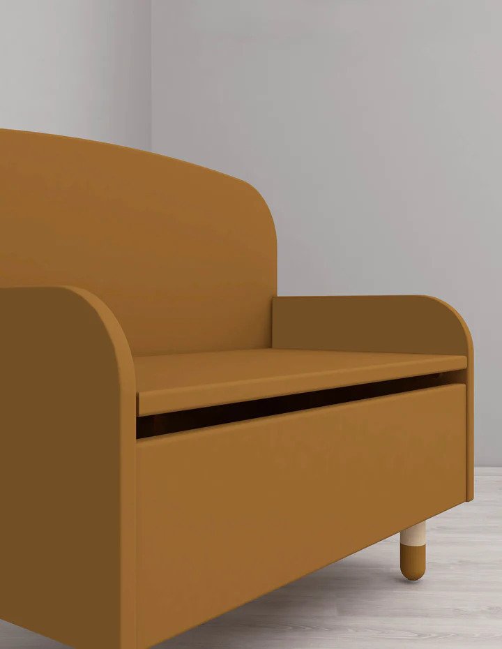 FLEXA Dots Slagbnk 65 cm, Mustard