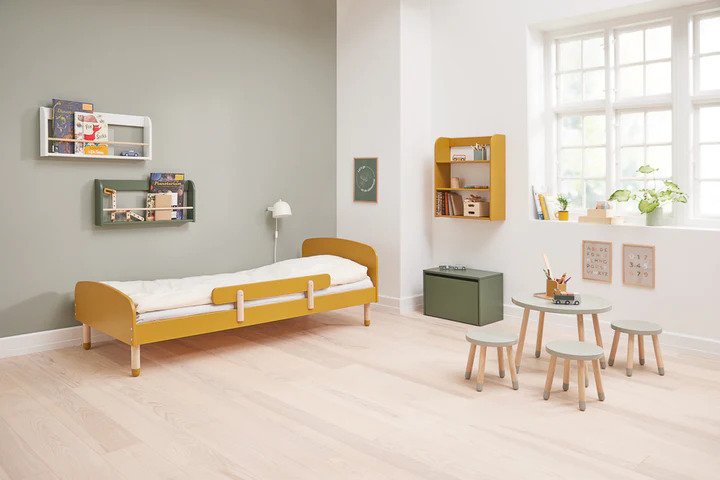 FLEXA Dots Legebord �60 cm, Natural Green