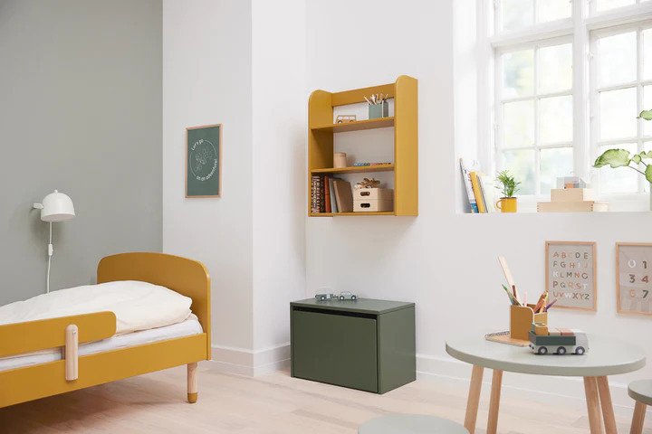 FLEXA Dots Regal 75x60 cm, Mustard