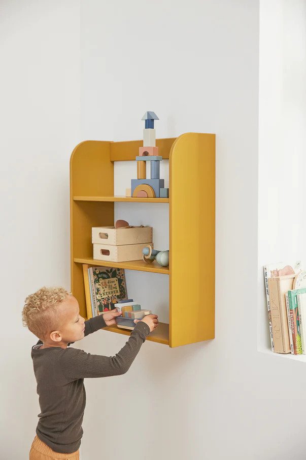 FLEXA Dots Regal 75x60 cm, Mustard